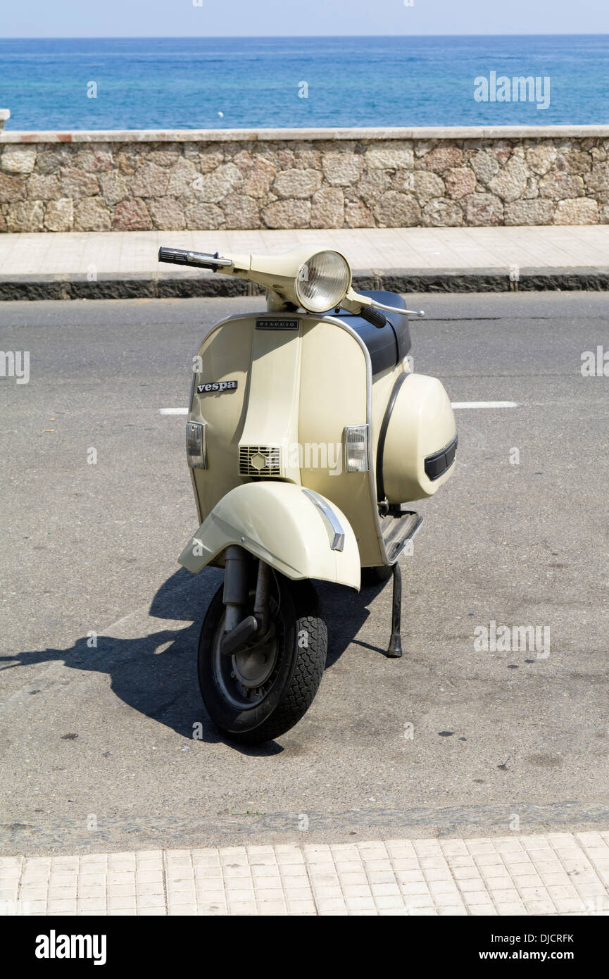 Vespa Piaggio scooter moped Stock Photo