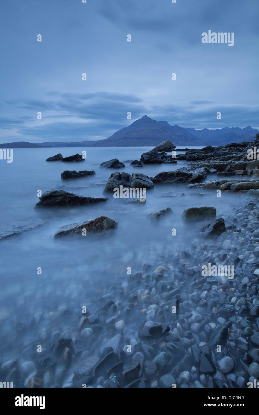 Loch Scavaig at Elgol with the Cuillin Mountains providing a dramatic