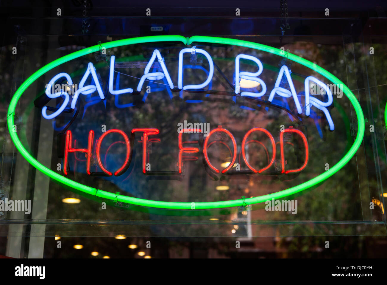 Neon salad bar sign hi-res stock photography and images - Alamy