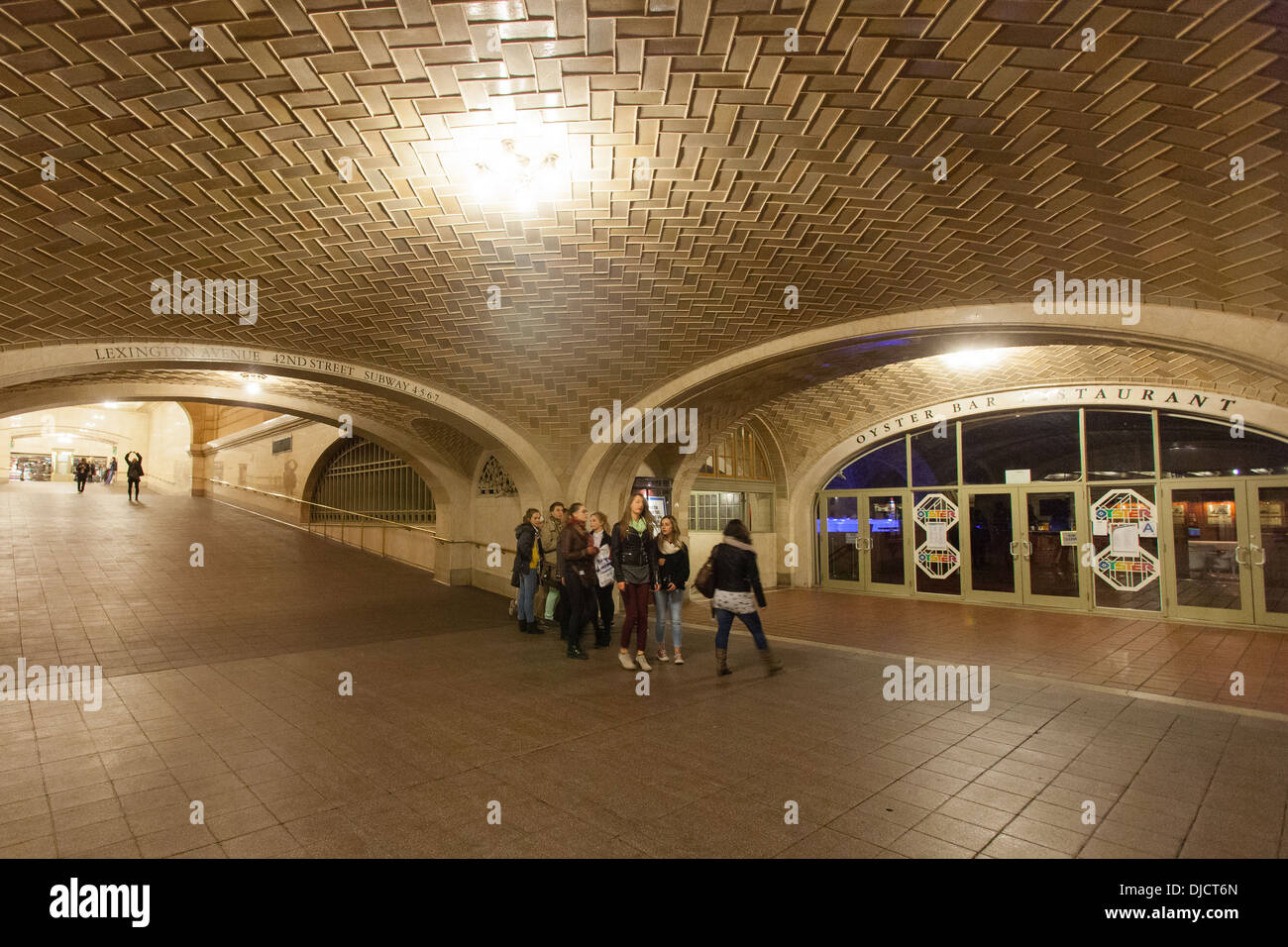Whispering gallery in grand central terminal station. Manhattan, New