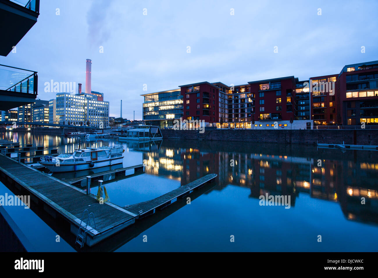 Germany, Hesse, Frankfurt, Modern luxury apartments at West Port Stock Photo Alamy