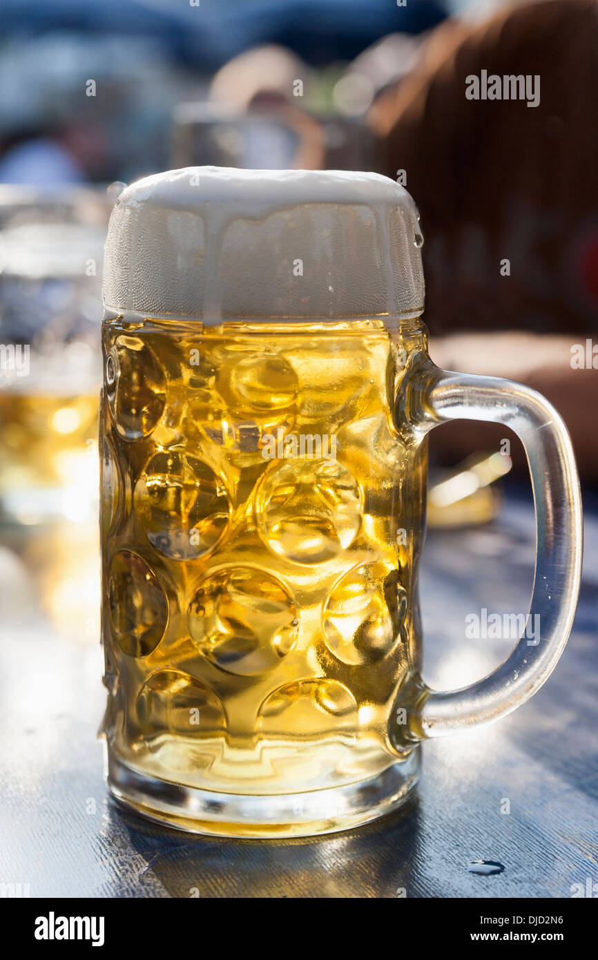 Germany, munich, one liter of beer Stock Photo Alamy