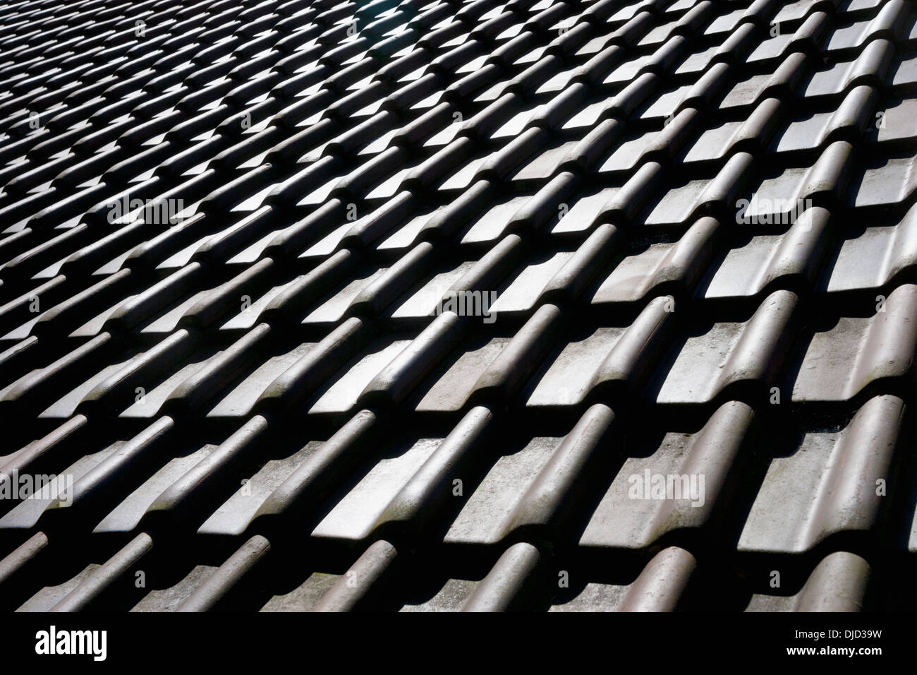 Tiled roof Stock Photo