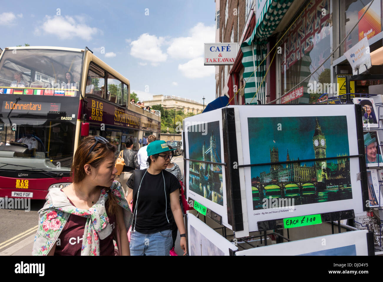 Tourist and souvenir shop in London, UK Stock Photo