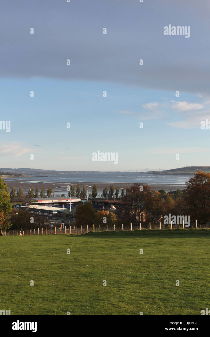Ross county football stadium Dingwall and Cromarty Firth Scotland
