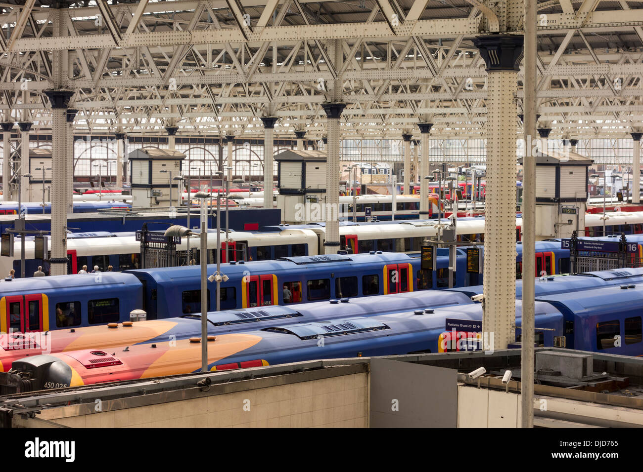 London Waterloo Station, UK Stock Photo