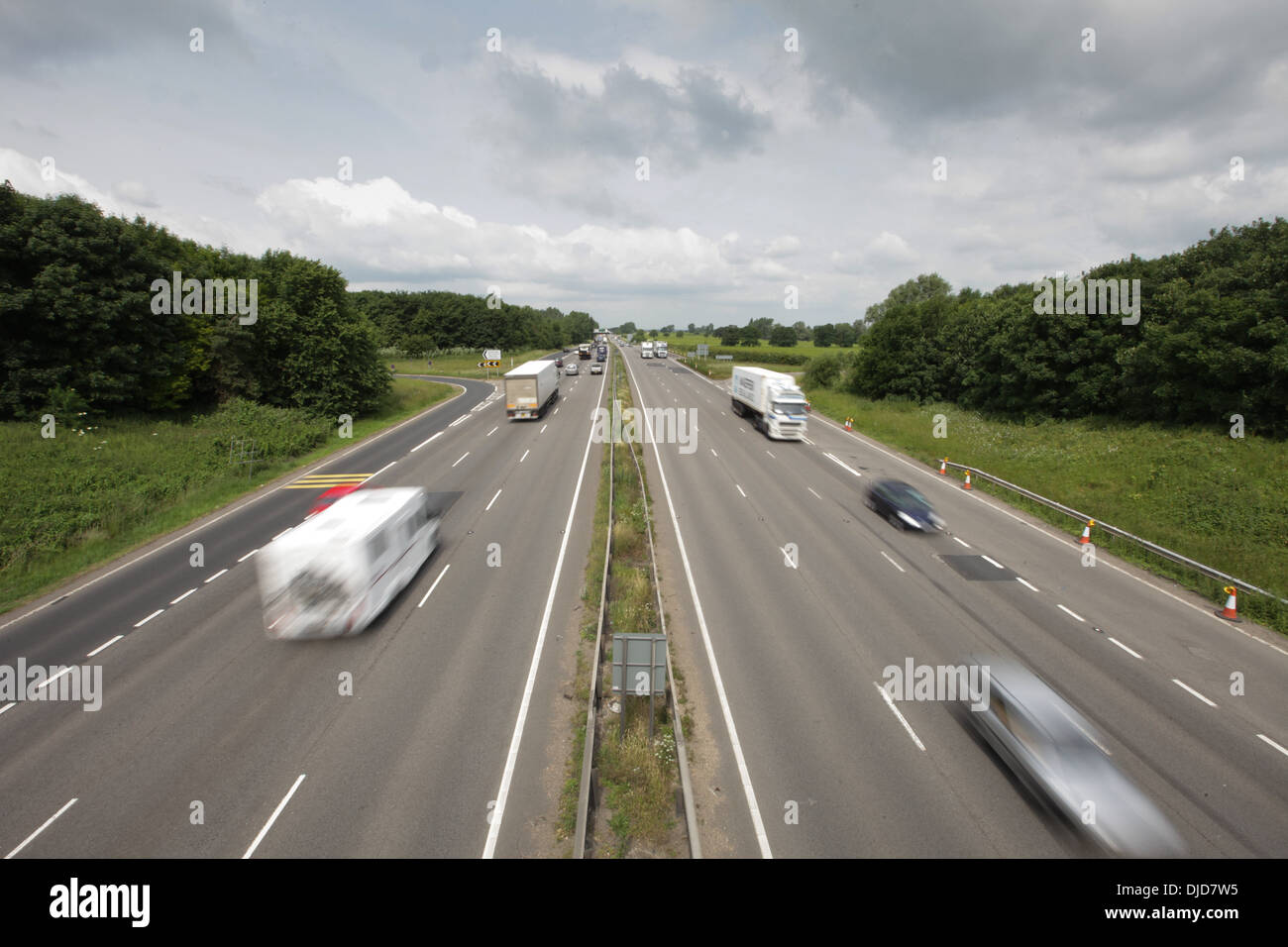 Busy a14 dual carriageway hi-res stock photography and images - Alamy