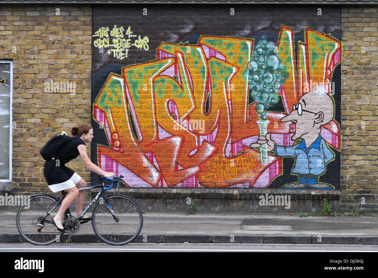GRAFFITI ON A WALL IN CAMBRIDGE Stock Photo Alamy