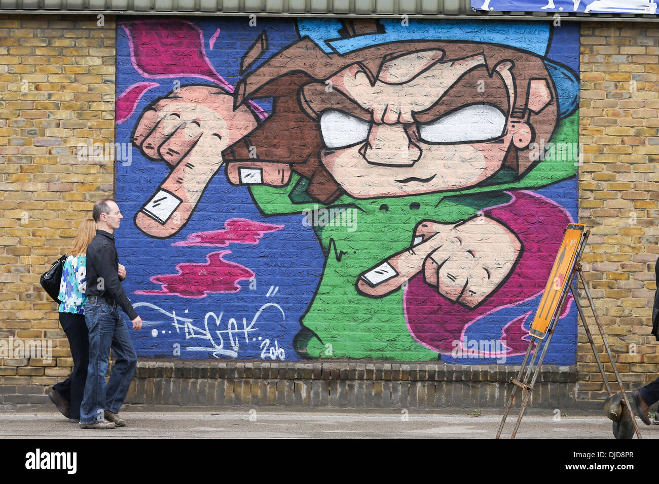 GRAFFITI ON A WALL IN CAMBRIDGE Stock Photo Alamy