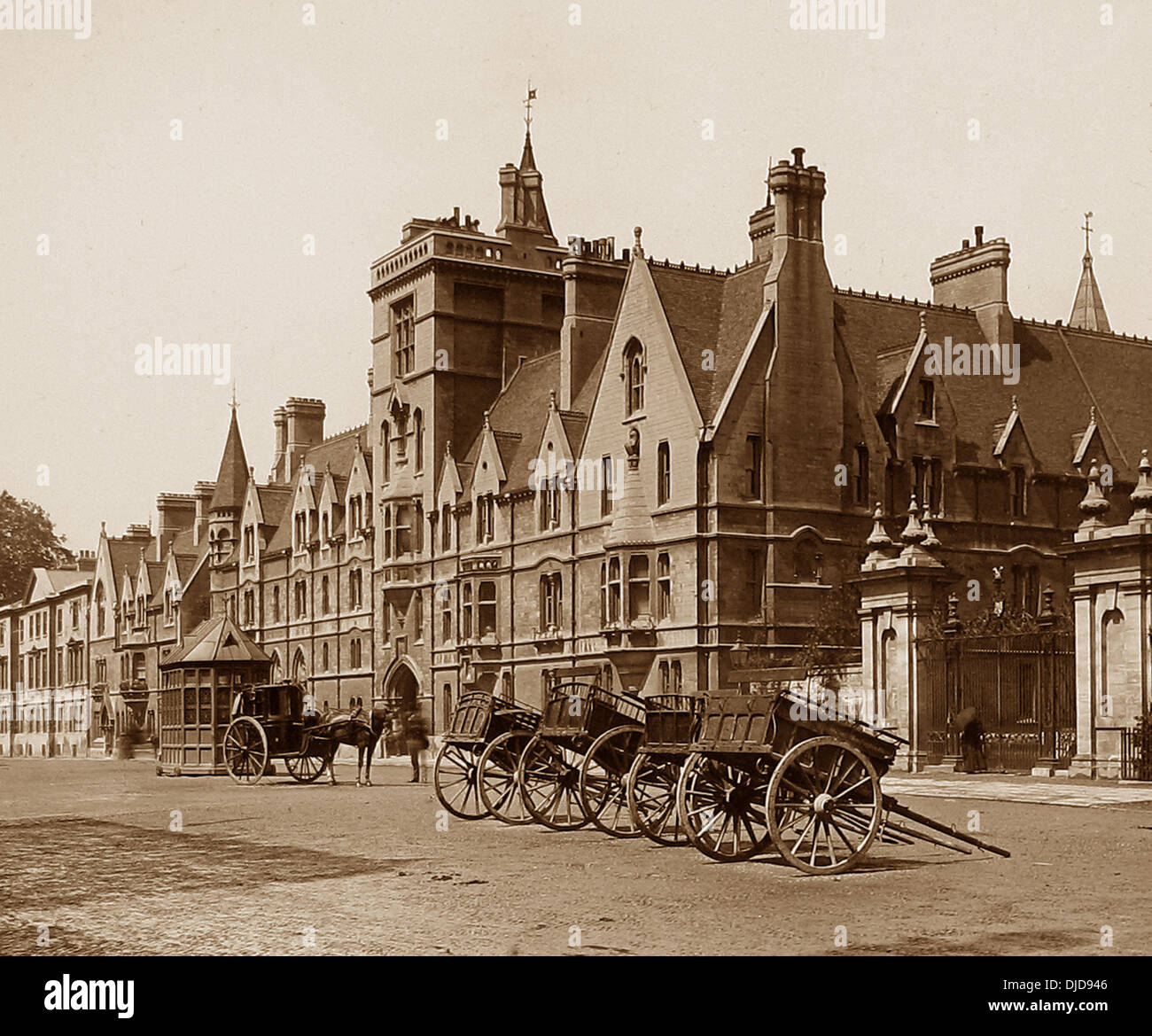 Balliol College Oxford Victorian period Stock Photo