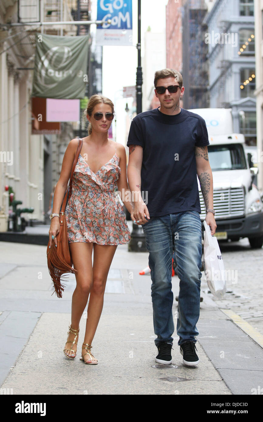 Professor green and his new girlfriend hires stock photography and