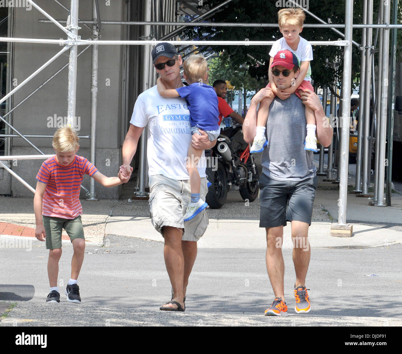 Simon Halls, Matt Bomer and sons Kit, Walker and Henry Matt Bomer and