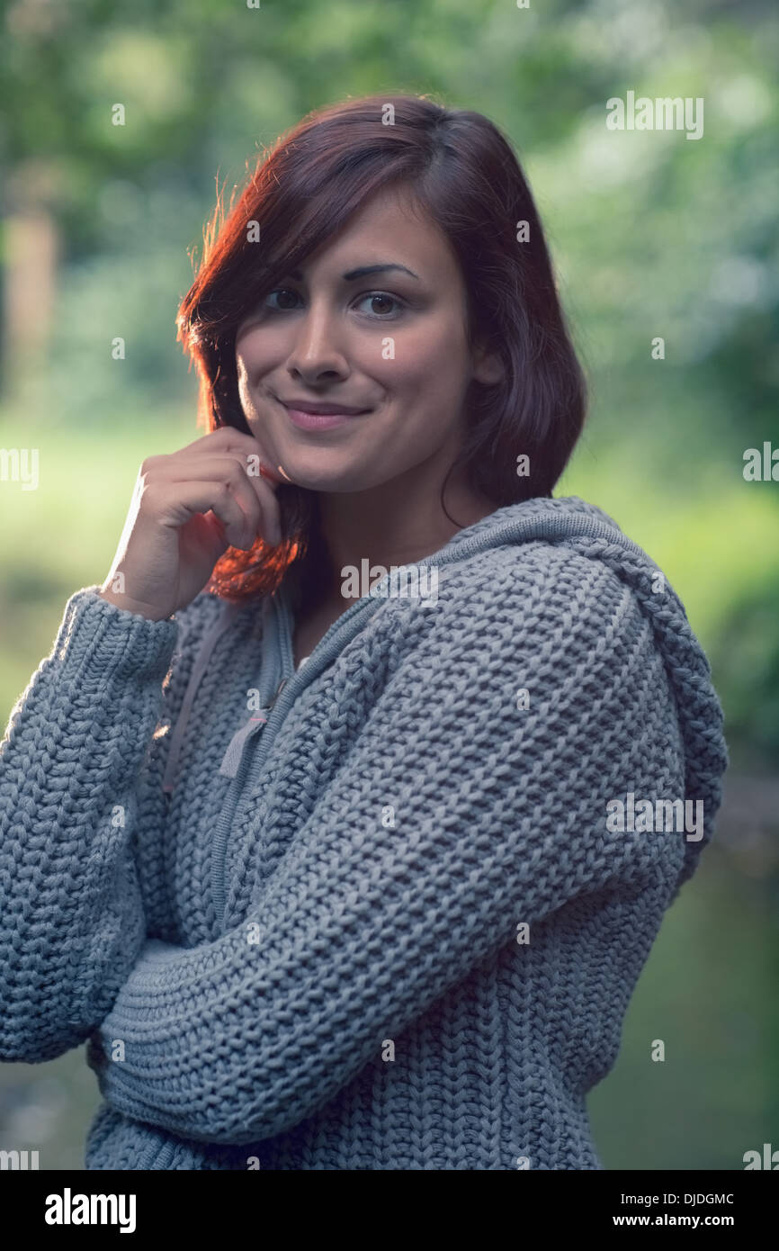 Portrait smiling pretty young woman hi-res stock photography and images ...
