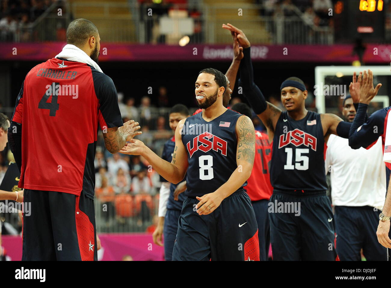 Deron Williams for Team USA London 2012 Olympic Games Men's Basketball USA v. Argentina