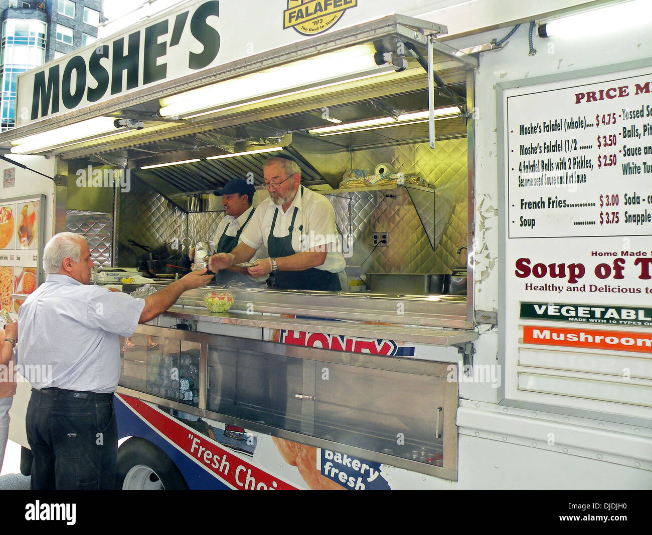 Vendor In A Kosher Food Truck Called Moishes On 6th Avenue