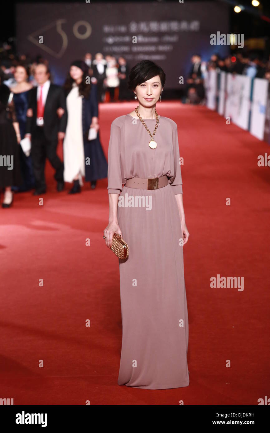 Taipei, China. 23rd Nov, 2013. Amy Kwok arrives at the redcarpet of 50th Golden Horse Awards in Taipei, China on Saturday November 23, 2013. © TopPhoto/Alamy Live News Stock Photo