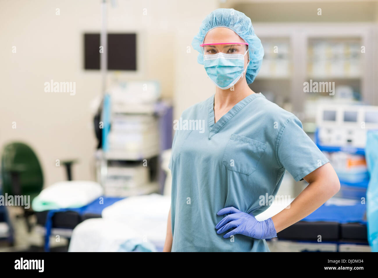 Portrait of Surgical Team Member Stock Photo