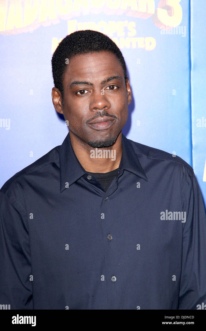 Chris Rock, voice of Marty the Zebra, New York Premiere of Dreamworks Animation's Madagascar 3: Europe's Most Wanted at the Ziegfeld Theatre. Featuring: Chris Rock, voice of Marty the Zebra, Where: New York City, NY, United States When: 07 Jun 2012 Stock Photo
