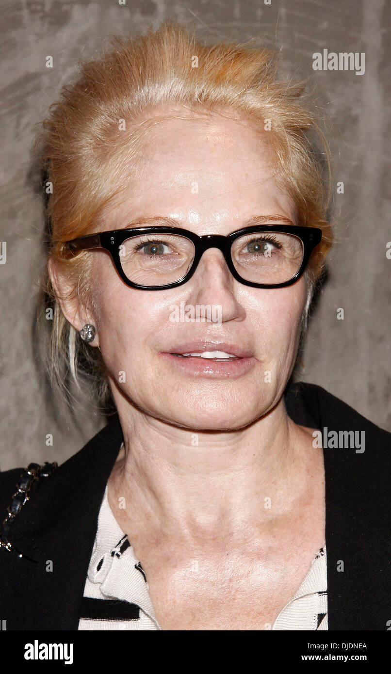 Ellen Barkin attending a celebration for the Off-Broadway play ‘The
