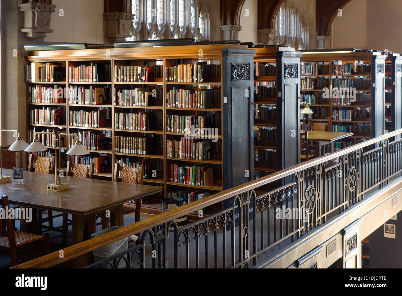 interior of Vassar College library Stock Photo Alamy