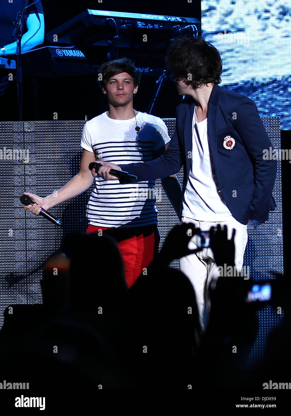Louis Tomlinson and Harry Styles One Direction perform live at Planet  Hollywood Resort Casino for the Theatre of Performing Arts Las Vegas,  Nevada - 09.06.12 Stock Photo - Alamy
