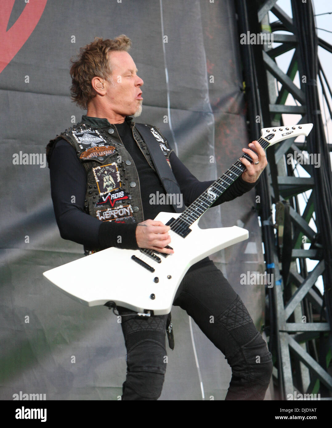 James Hetfield of Metallica The Download Festival 2012 at Donington Park Derby, England - 09.06.12 Stock Photo