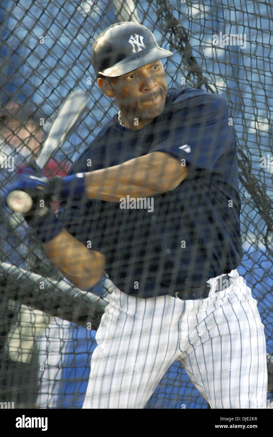 March 12, 2004; Tampa, FL, USA; New York Yankees outfielder GARY ...