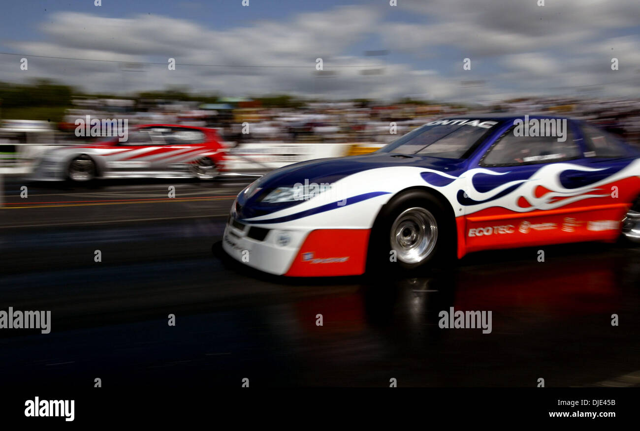 Apr 19, 2004; Jupiter, FL, USA; GM Racing driver MARTY LADWIG (R) of