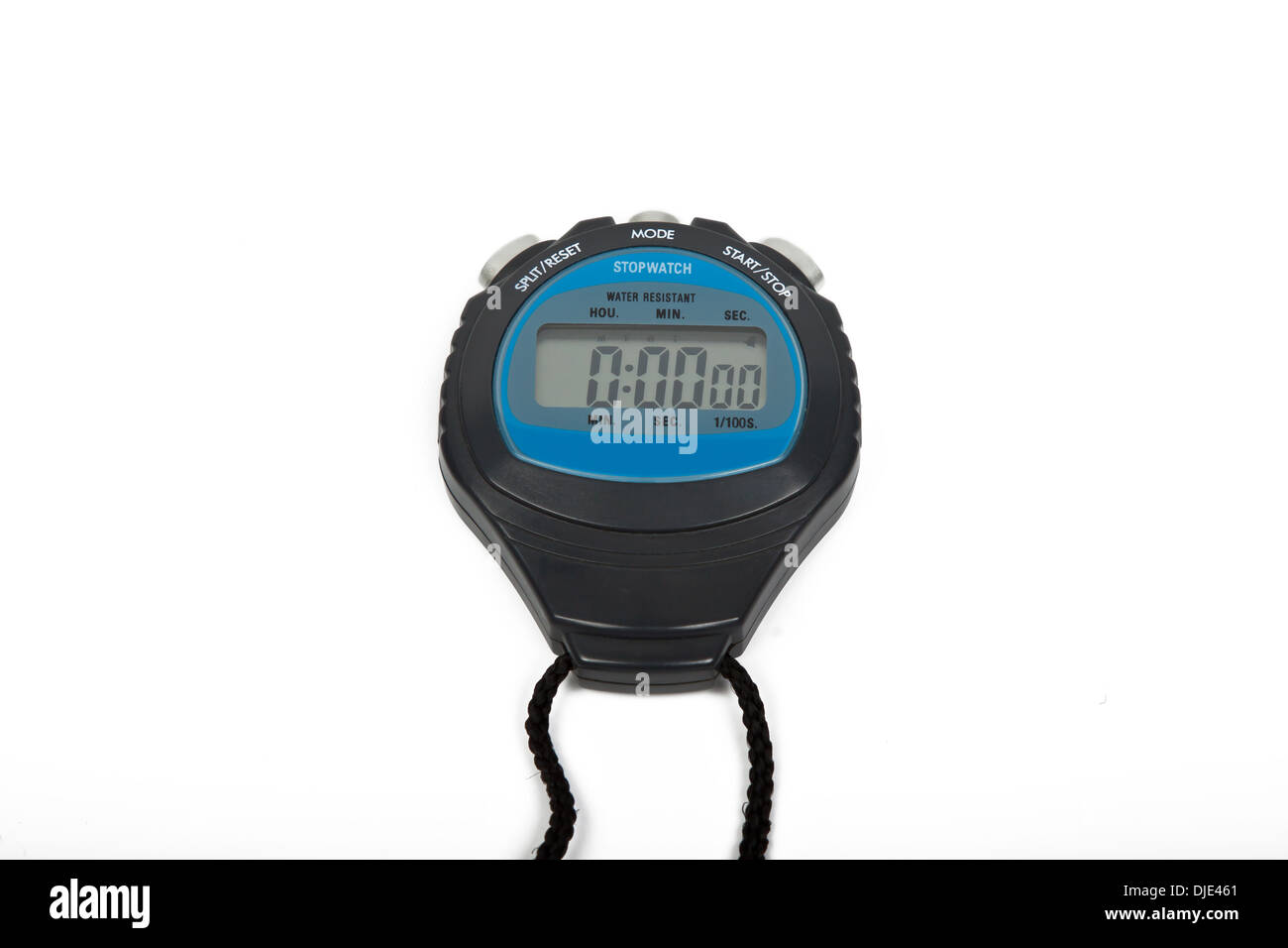 digital stop watch isolated on white background Stock Photo Alamy