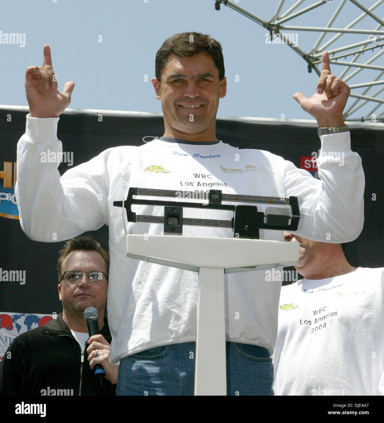 Apr 22, 2004; Los Angeles, CA, USA; WBC No. 2 contender CORRIE SANDERS