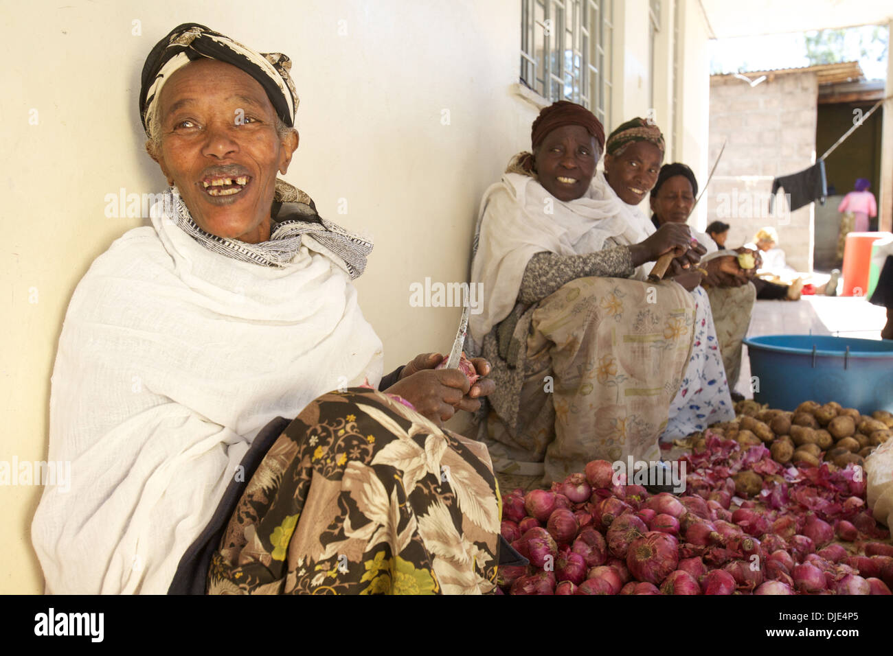 Sponsor a grandparent international aid project, Addis Ababa, Ethiopia, East Africa Stock Photo