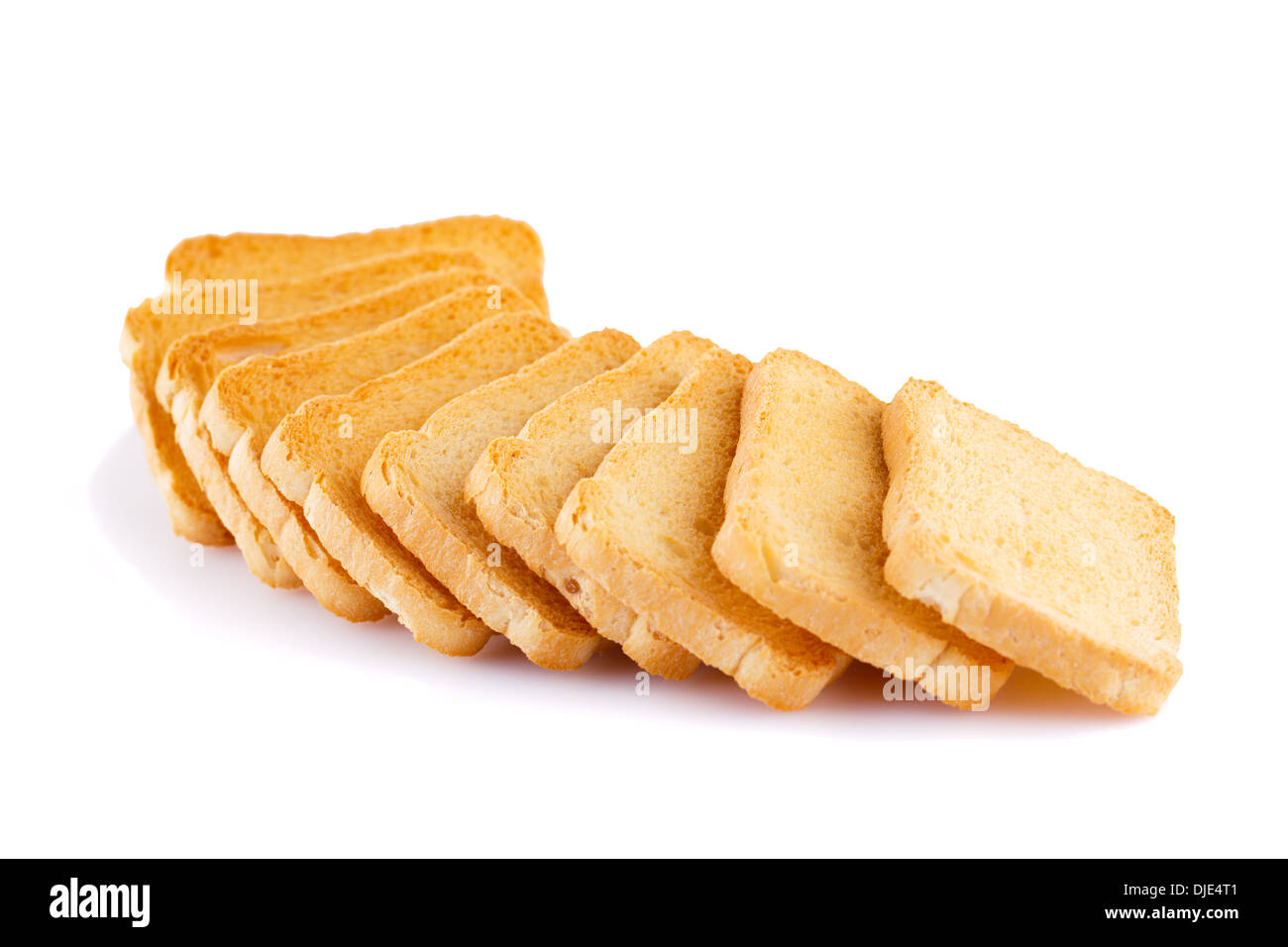 German Rusk's Rusks isolated on white background Stock Photo - Alamy