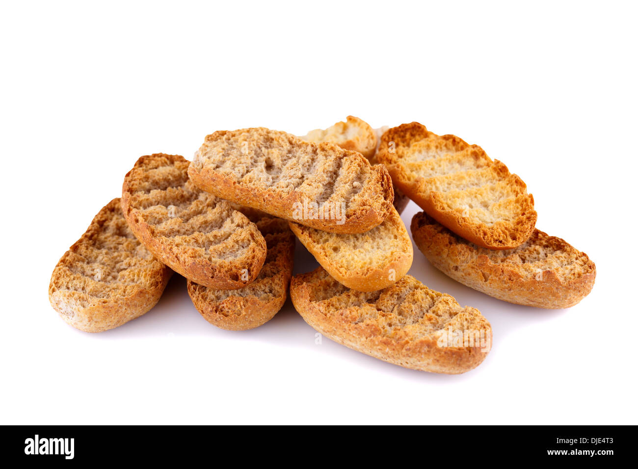 Rusks isolated on white background Stock Photo - Alamy