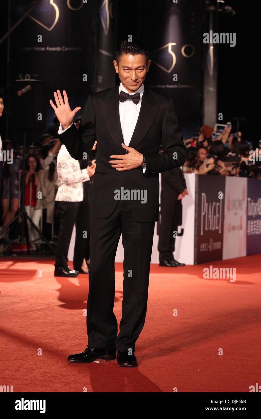 Taipei, China. 23rd Nov, 2013. Andy Lau arrives at the redcarpet of 50th Golden Horse Awards in Taipei, China on Saturday November 23, 2013. © TopPhoto/Alamy Live News Stock Photo