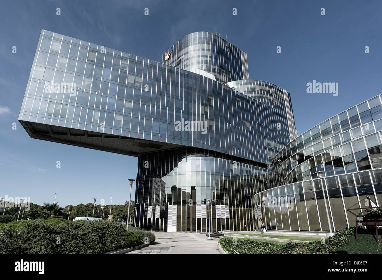 Torre Mare Nostrum, Torre del Gas, Modern Architecture, Barcelona Stock Photo