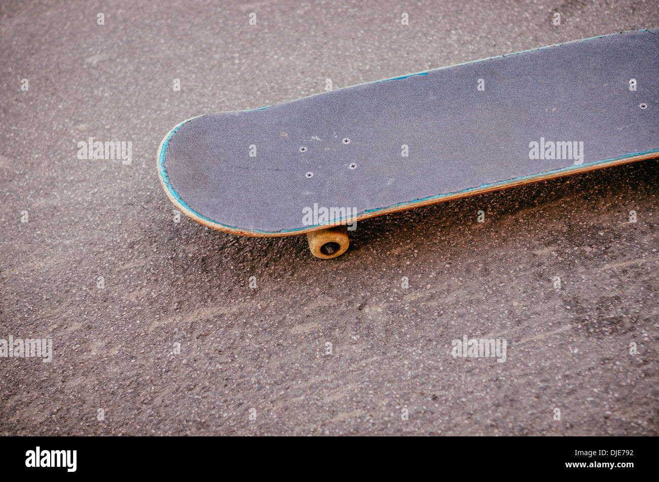 Skateboard in the streets of Deep Ellum. Dallas, Texas. Stock Photo