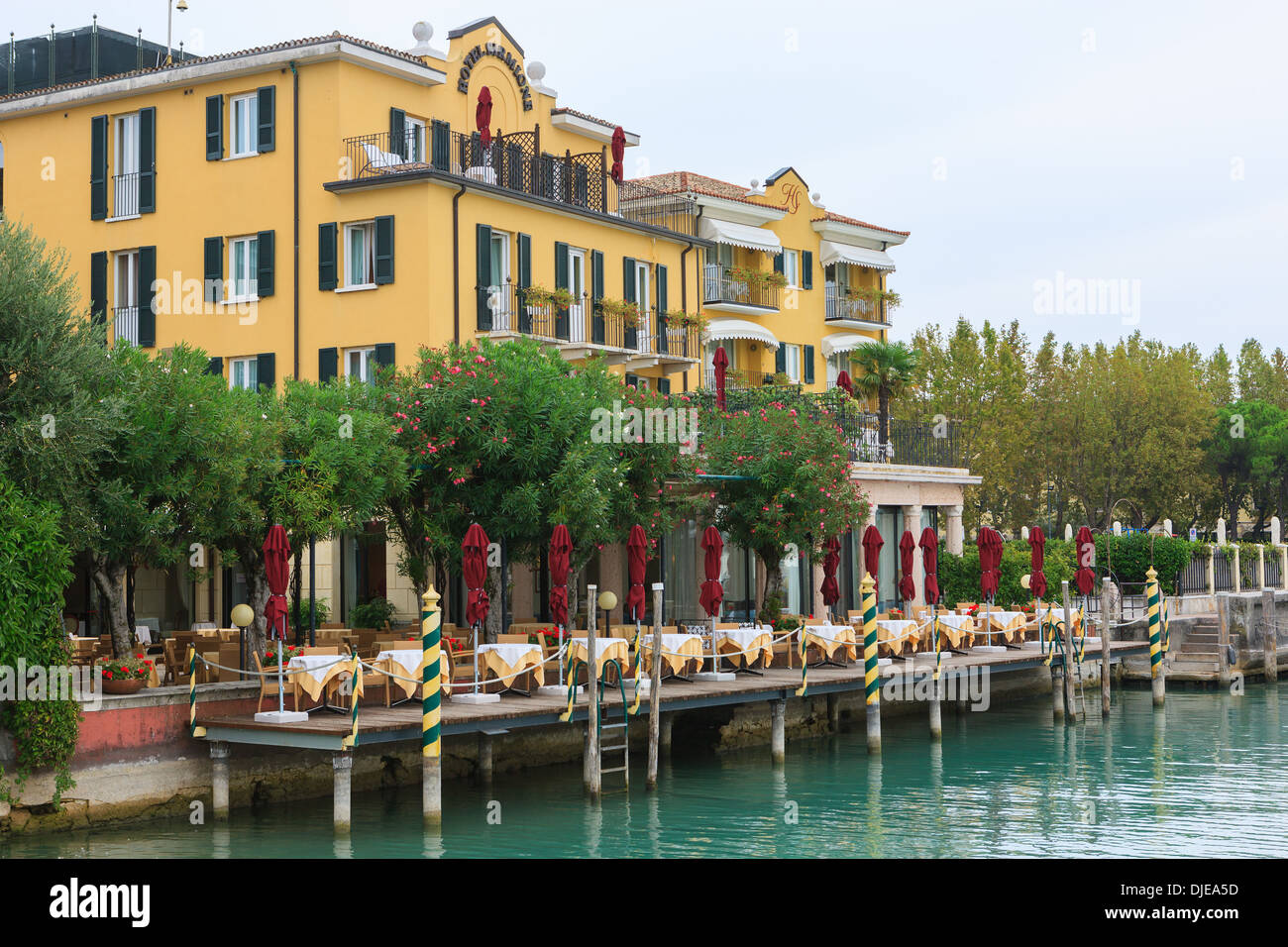 Sirmione is a comune at lake Garda in the province of Brescia, in Lombardy, northern Italy Stock Photo