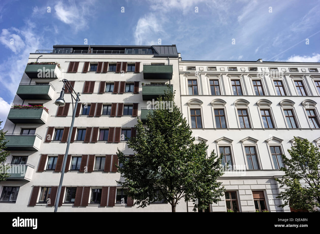 New apartment buildings in Prenzlauer Berg, Berlin, Germany Stock Photo