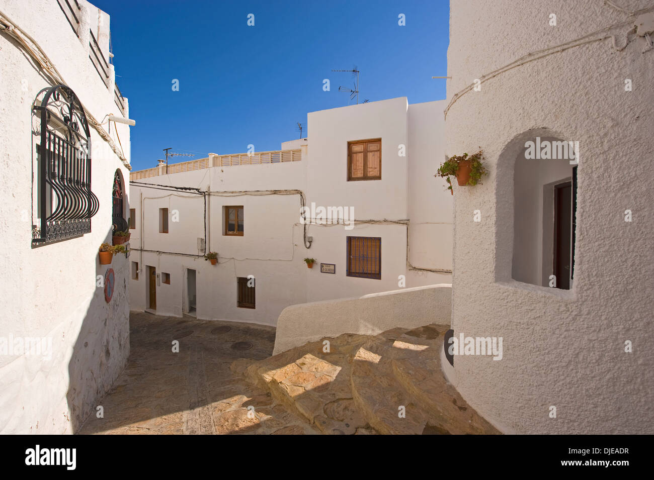 Traditional white washed houses in Mojacar pueblo (village) Spain Stock Photo Alamy