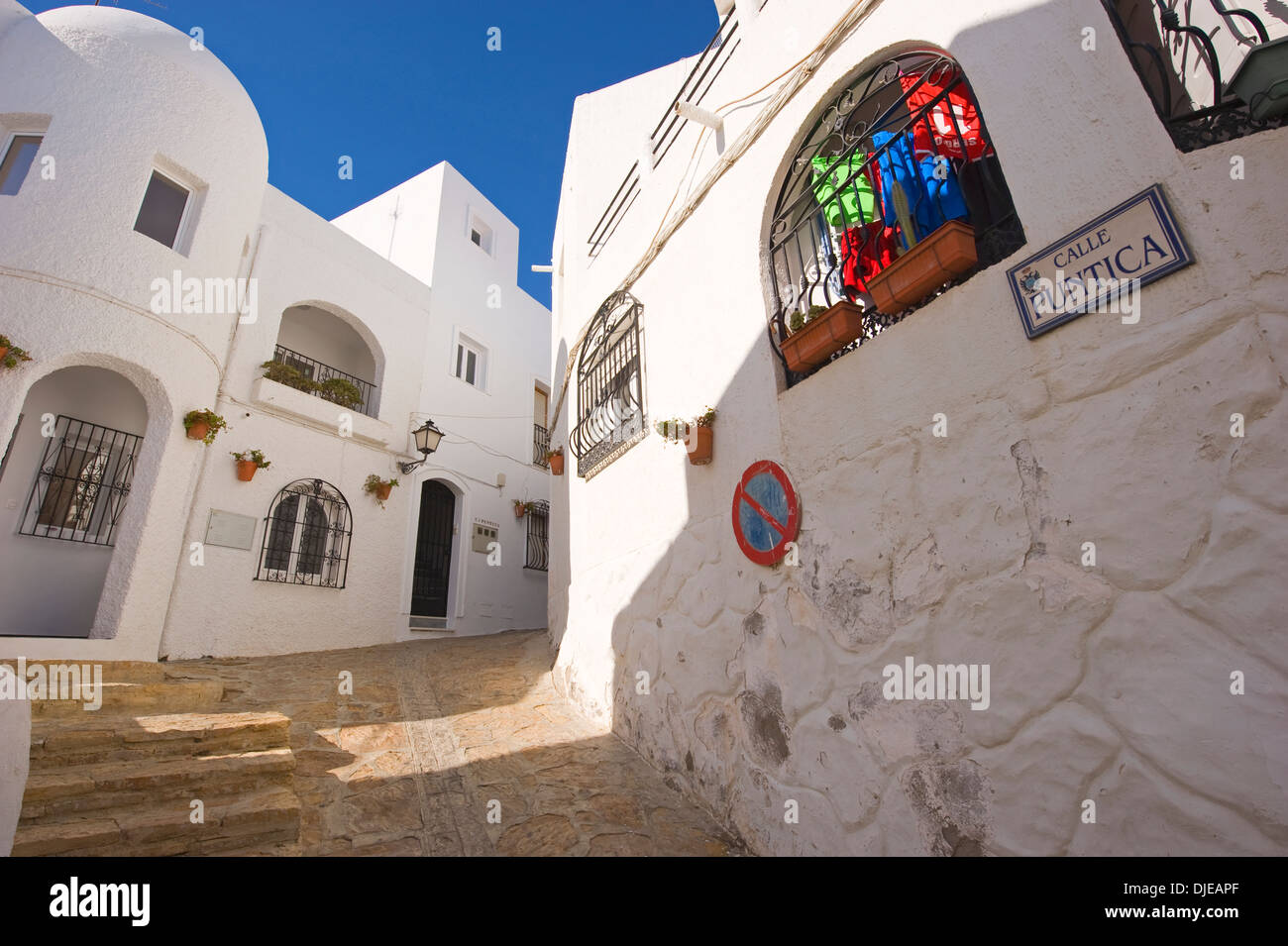 Traditional white washed houses in Mojacar pueblo (village) Spain Stock Photo Alamy