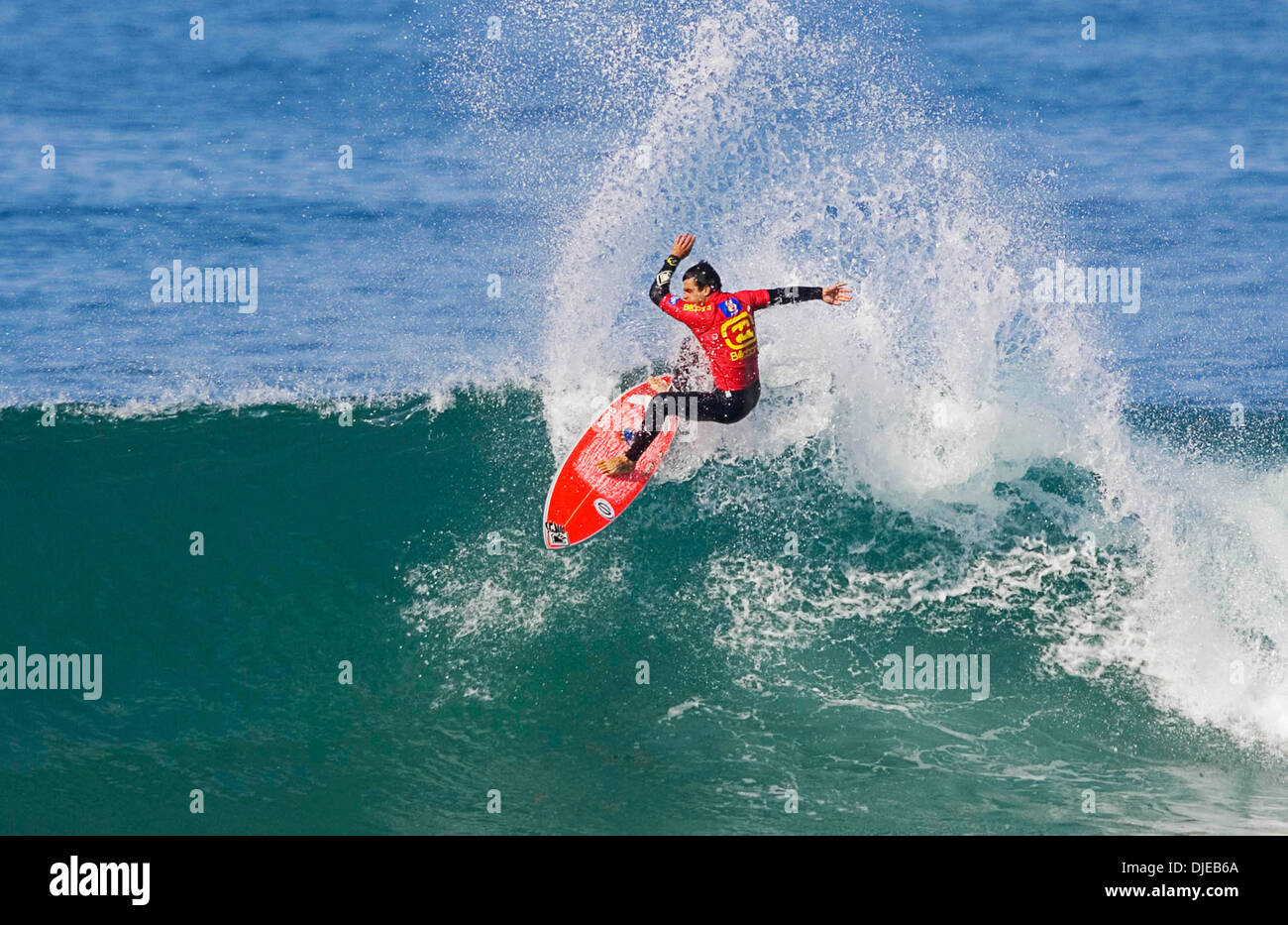 Jul 17, 2004; Jeffreys Bay, Eastern Cape, South Africa; PETERSON ROSA beat Tom Whitaker (Aus) in round three of the Billabong Pro at Jeffreys Bay, South Africa today. Rosa advanced to round four where he will meet six times ASP world champion and defending Billabong Pro champion Kelly Slater (Florida, USA). Stock Photo