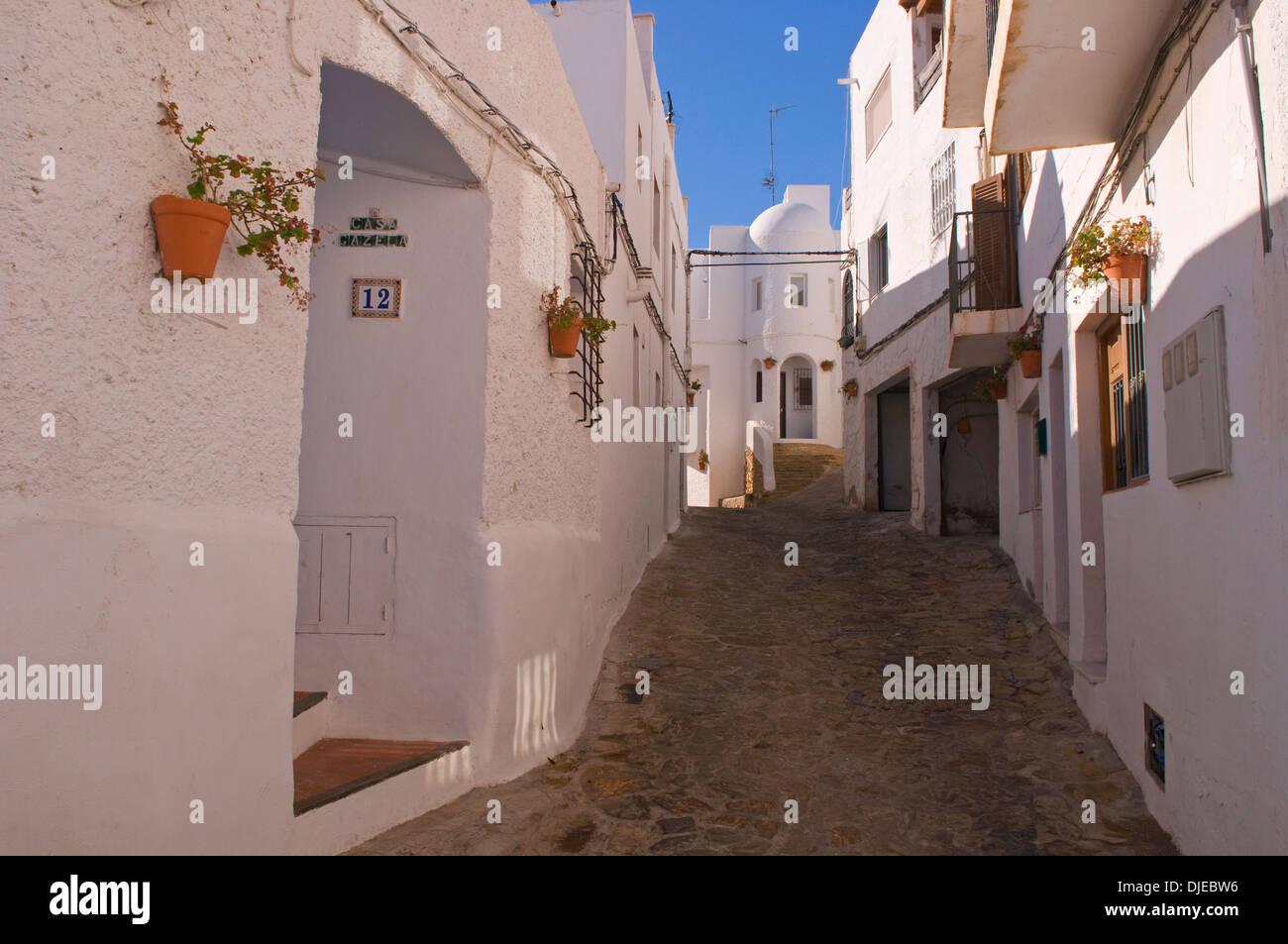 Traditional white washed houses in Mojacar pueblo (village) Spain Stock Photo Alamy