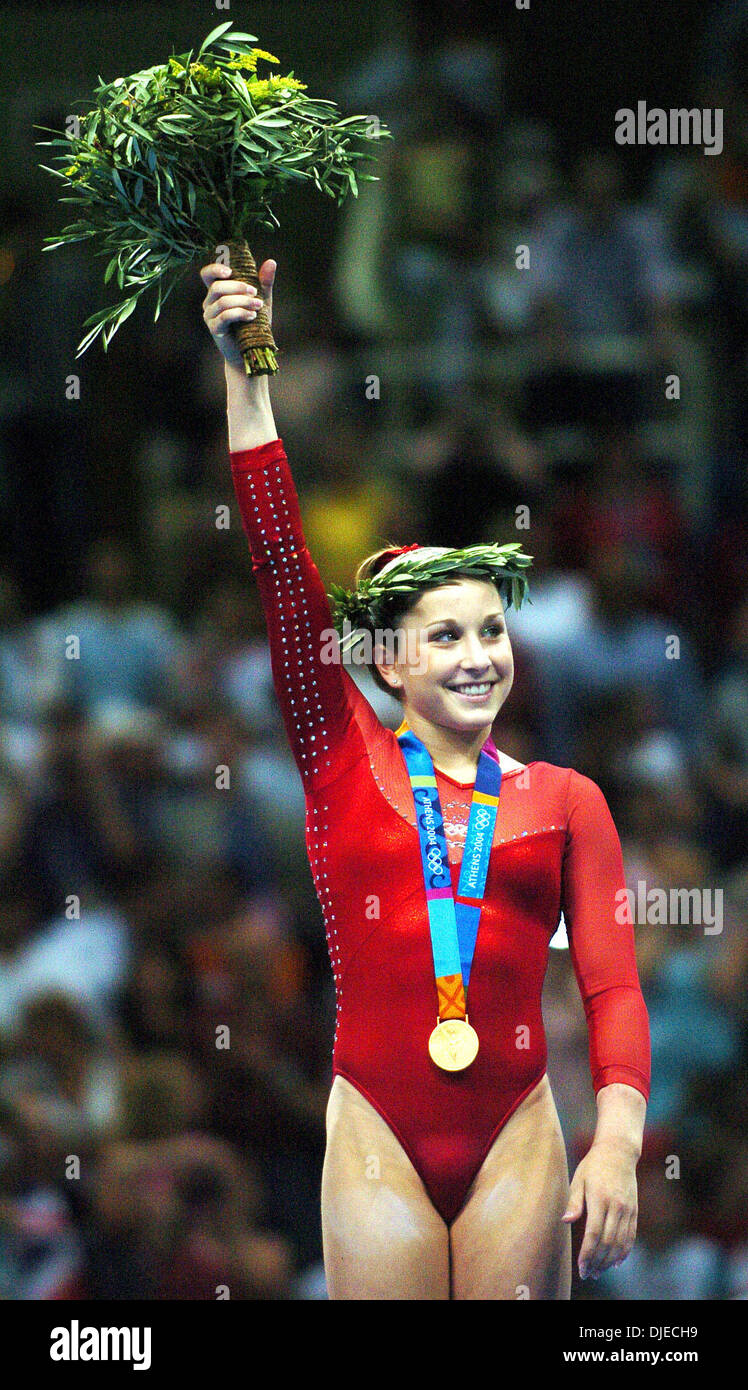 Aug 19, 2004; Athens, GREECE; U.S.As Olympics gymnast CARLY PATTERSON who  won the gold medal in the womens individual all-around final at the  Olympics Stock Photo - Alamy
