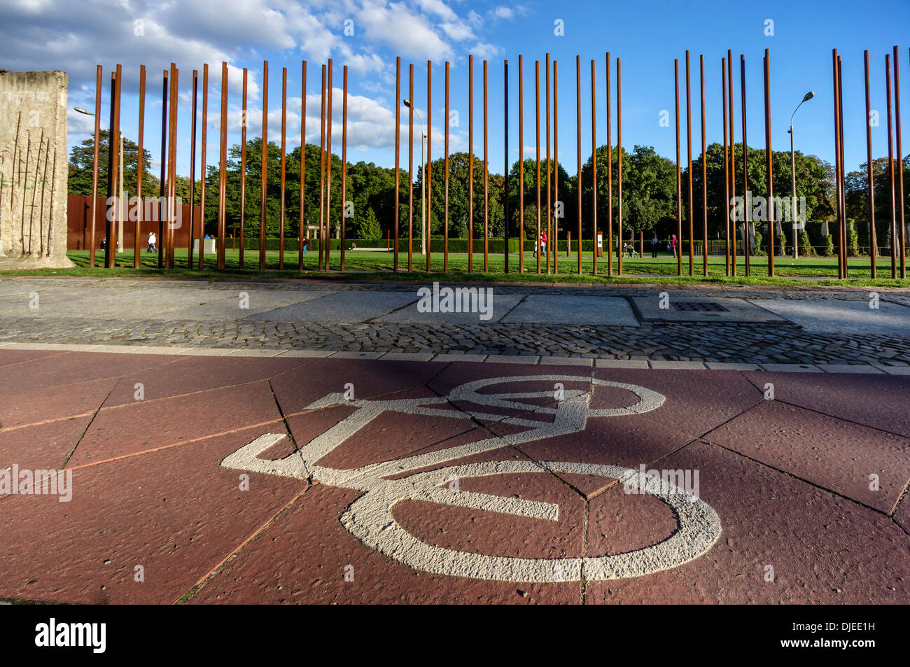 Memorial, Berlin Wall, Bernauer Strasse , Berlin, Germany Stock Photo