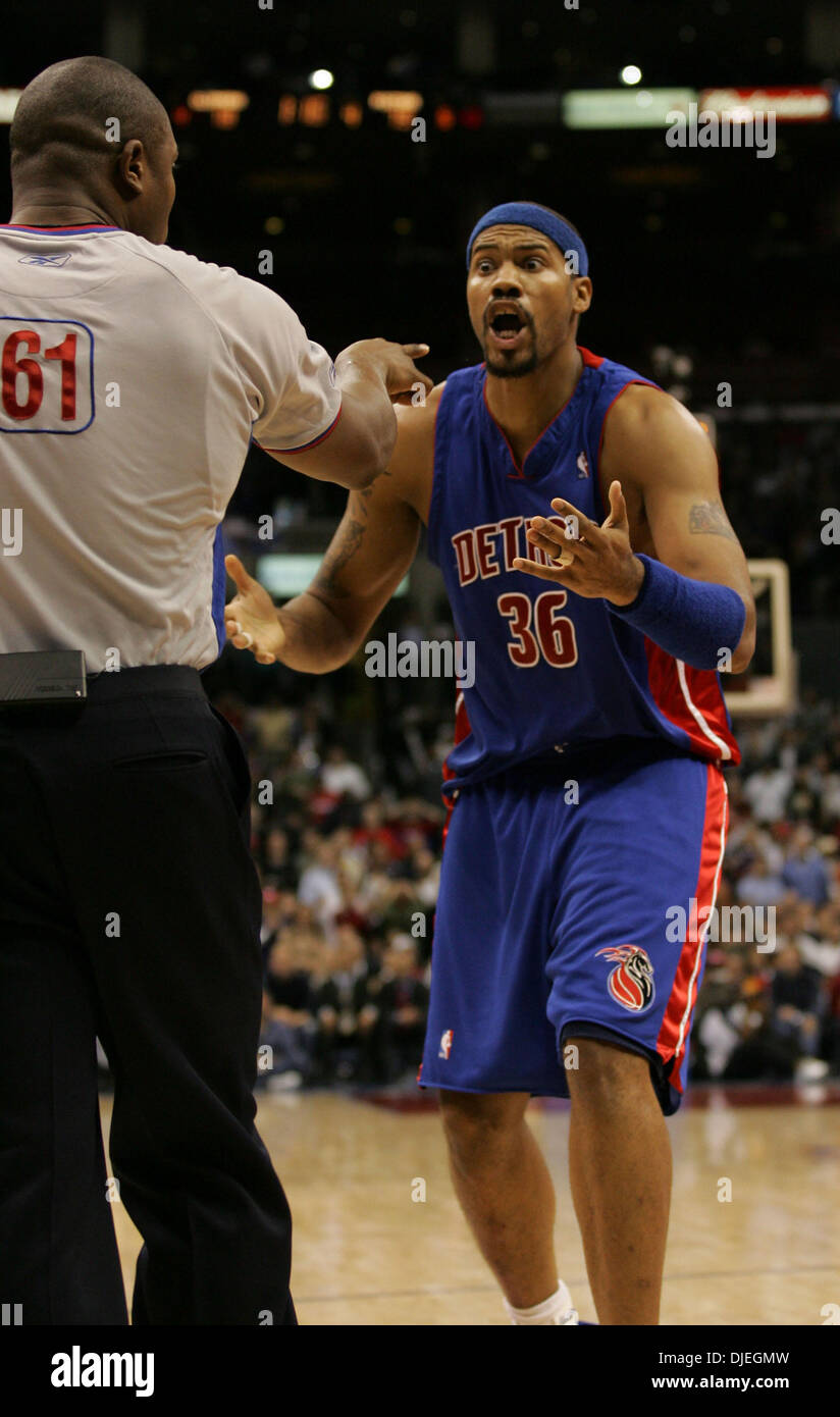 Detroit pistons center rasheed wallace hires stock photography and