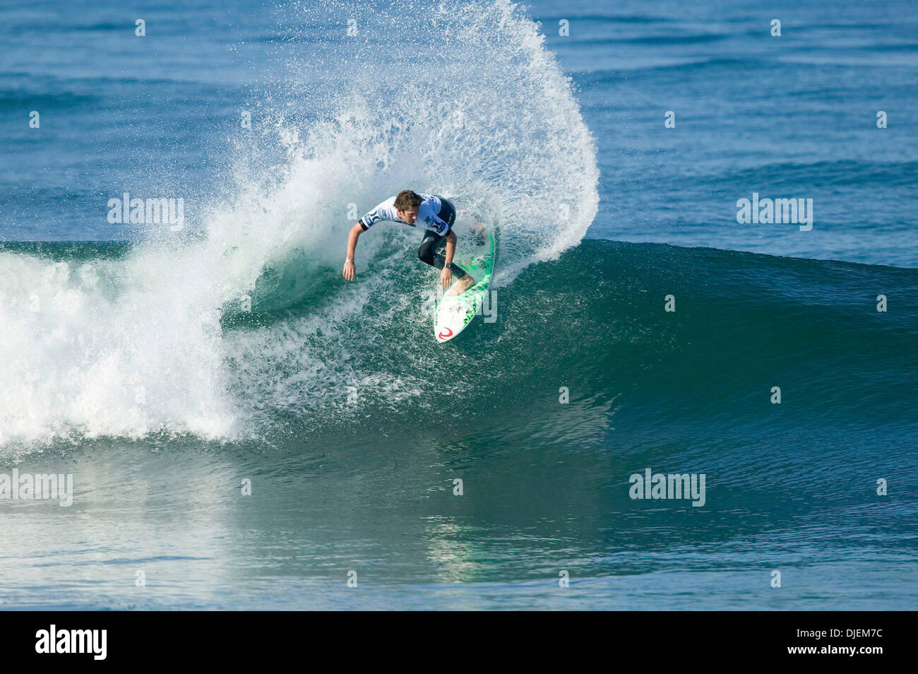 Sep 09, 2007 - San Clemente, CA, USA - RICKY BASNETT. The Boost Mobile Pro is the sixth event on the Fosters ASP World Tour and features the top 45 surfers in the world and three wildcards. The Boost Mobile Pro takes place Lower Trestles and has a 7-day waiting period to utilize the best surf conditions.  (Credit Image: © Sarah Towner/ASP-Covered Images/ZUMA Press) Stock Photo