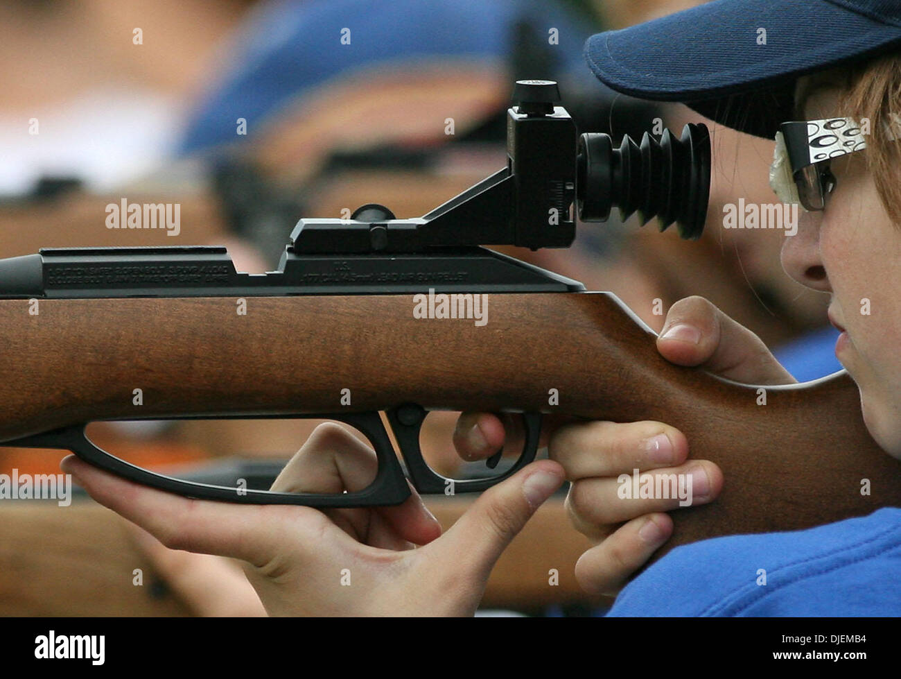 Cedar, MN Sept. 8, 2007 Air rifle shooter Tricia Longfellow of