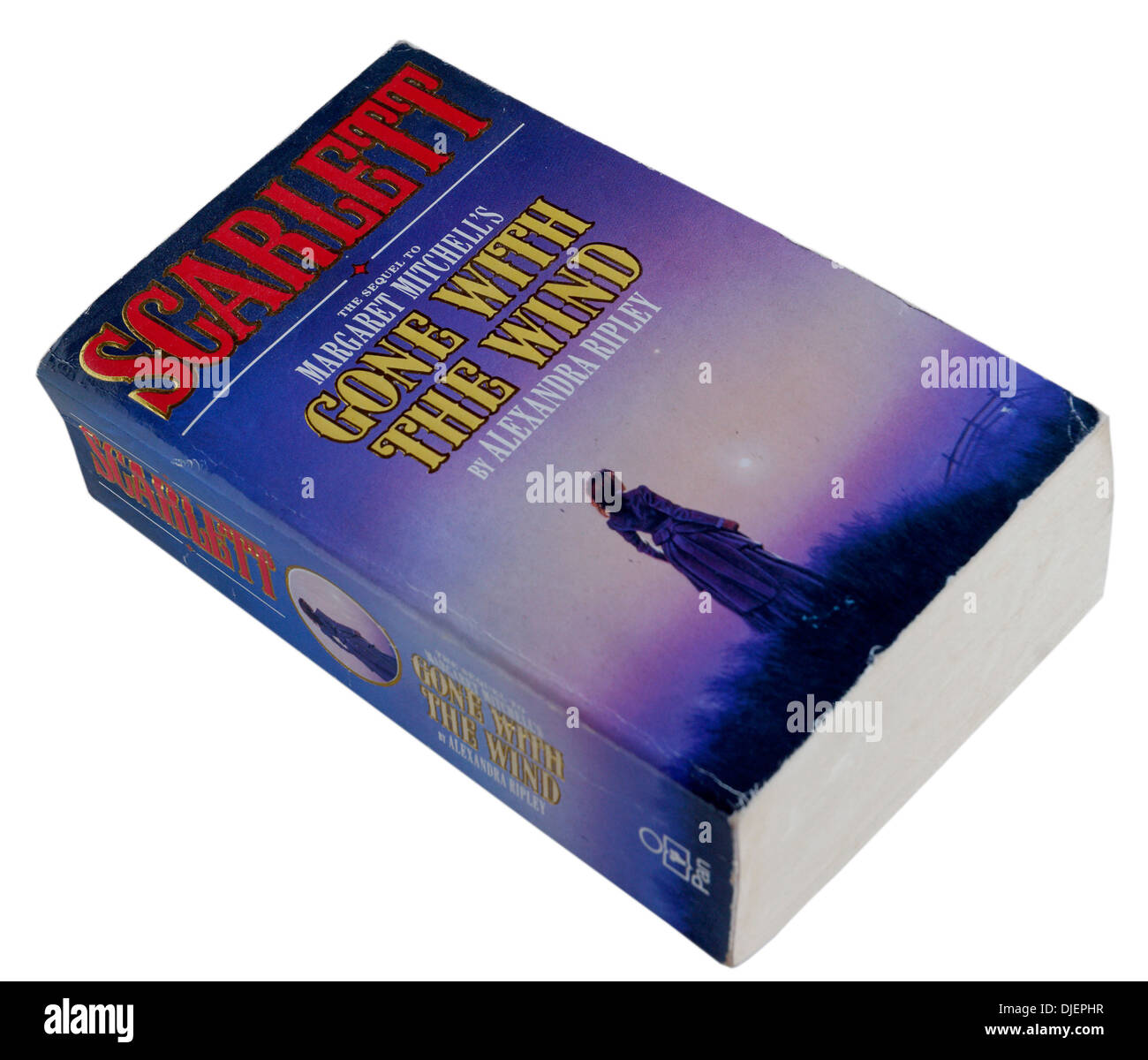 Scarlett by Alexandra Ripley, the sequel to Gone With the Wind Stock Photo
