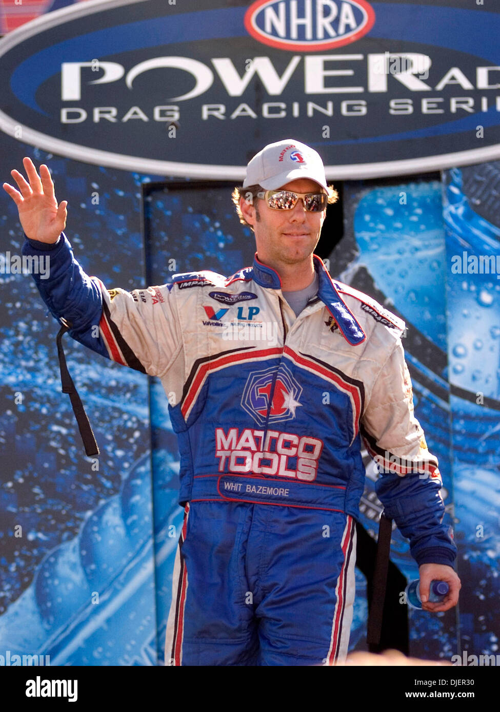 Oct 07, 2007 Dinwiddie, VA, USA NHRA Top Fuel driver WHIT BAZEMORE