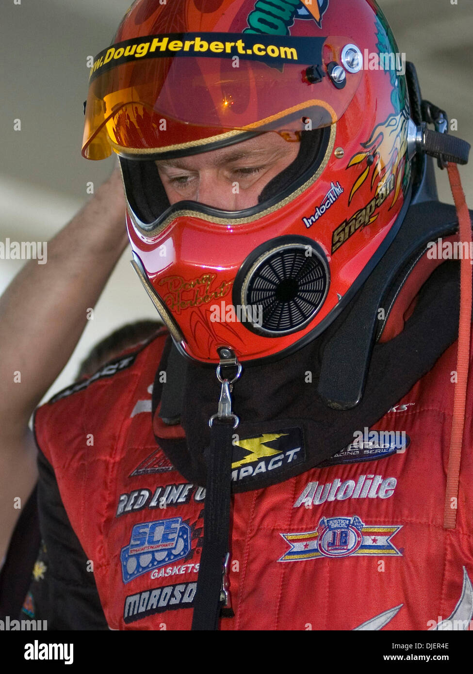 Oct 07, 2007 Dinwiddie, VA, USA DOUG HERBERT, NHRA Top Fuel driver